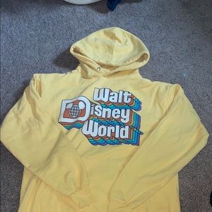 Disney Mustard Hoodie with Logo